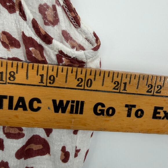 Anthropologie Tunic Top Nia Leopard Lace Oversized Tiered Romantic Feminine S - Picture 9 of 10